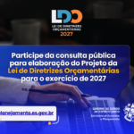 População capixaba pode opinar na elaboração da Lei de Diretrizes Orçamentárias 2027