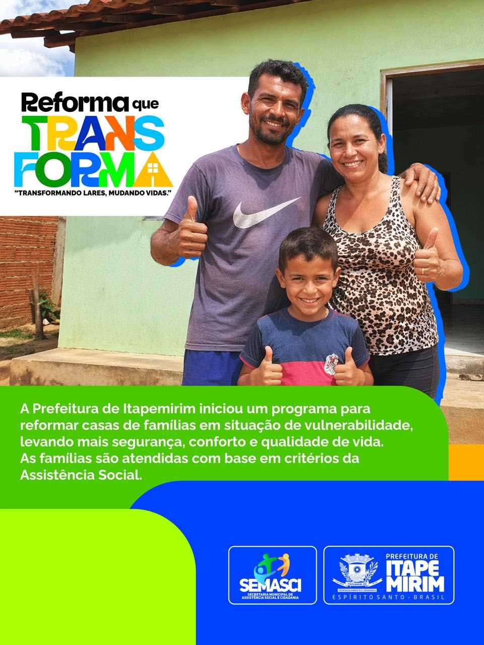 Leia mais sobre o artigo Prefeitura de Itapemirim inicia programa Reforma que Transforma