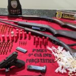 Operação integrada prende dois suspeitos e apreende armas e drogas no Sul do Estado