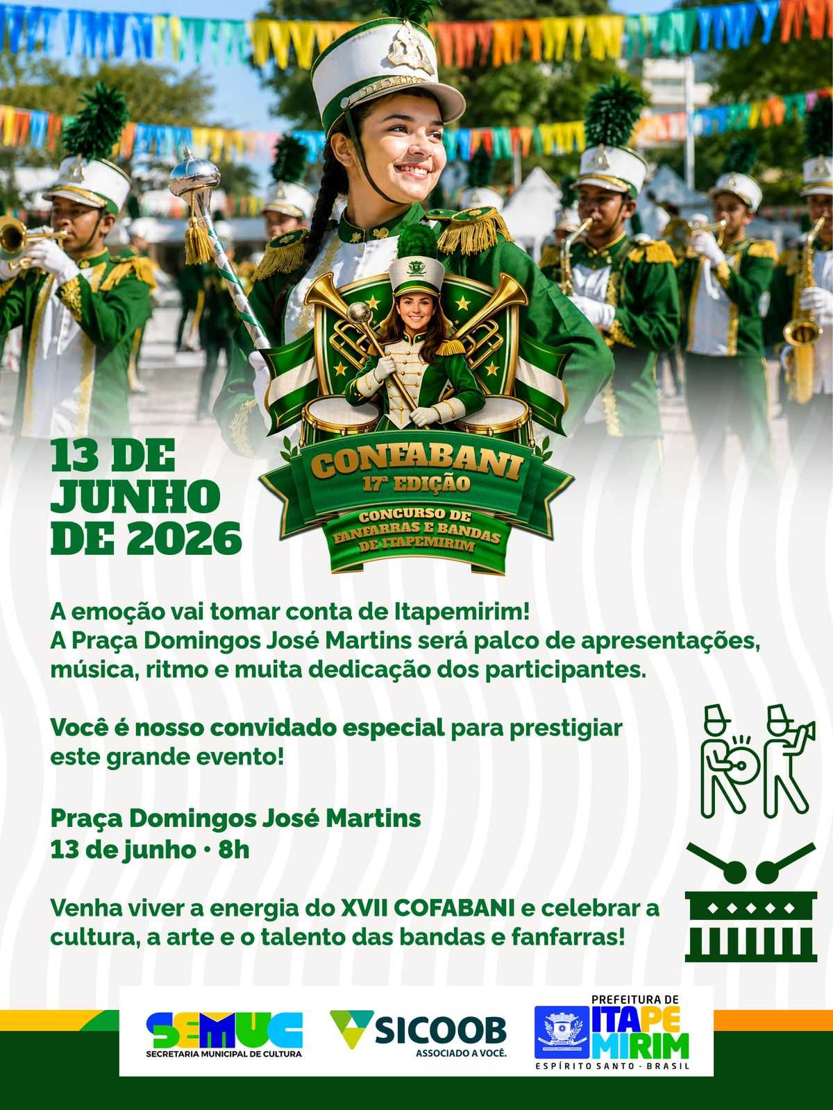 Leia mais sobre o artigo XVII COFABANI promete reunir talento, cultura e emoção na Praça Domingos José Martins